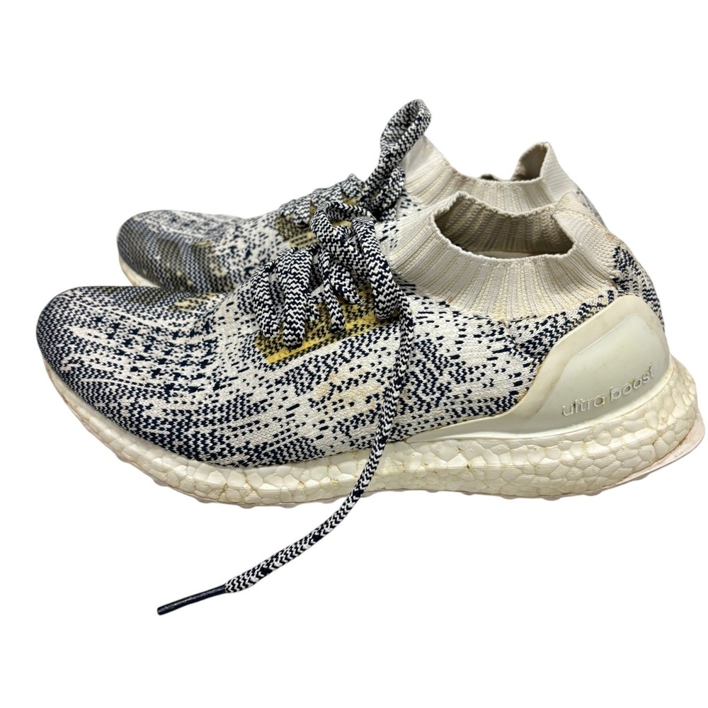 Adidas UltraBoost Uncaged Non Dyed White Navy Oreo BA79616 Mens Size 7